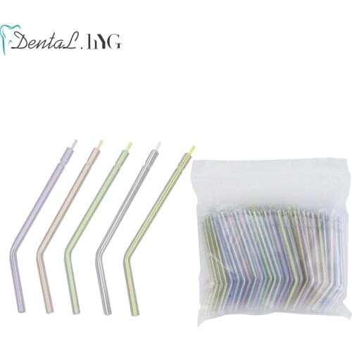 200Pcs 3 Way Dental Air Water Syringe Spray Nozzles Tips Tube For Teeth Whitening Dentist Instrument