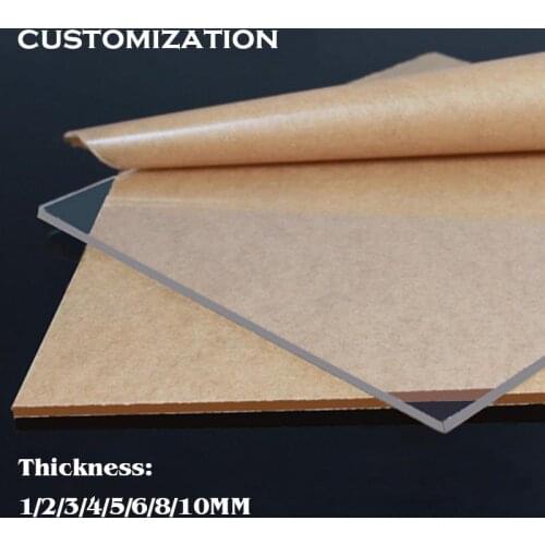 Acrylic Sheet Transparent Plastic Plate Processing Custom Manual DIY Material Plexiglass Laser Engraving