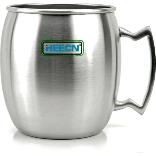 Free shiping heecn 500ml Tankard stainless steel single wall beer mug /coffee mug with good quality mat finish