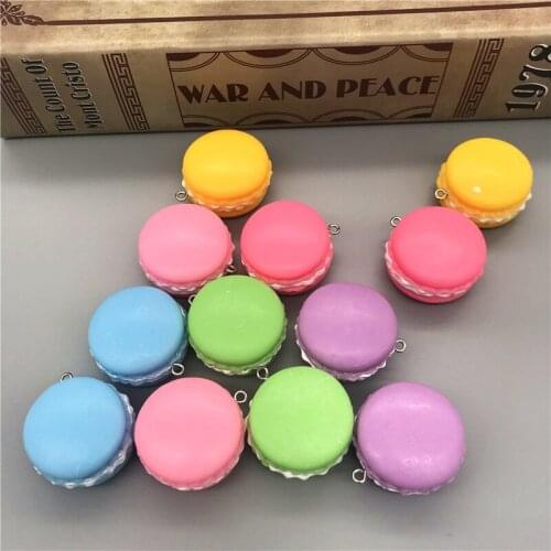 Lets start! Resin kawaii food,resin Macaroon. Cabochon for phone key chain decoration,DIY 20mm-25mm.mixed color!Free shipping