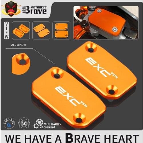 For KTM 150EXC TPI 2020 2021 250EXC TPI 300EXC TPI 2006-2021 CNC Aluminum Brake Fluid Reservoir Cap Cover 150 250 300 EXCTPI