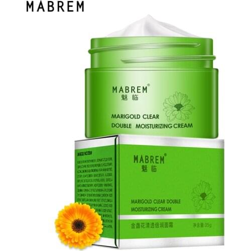 MABREM Calendula Double Moisturizing Cream Anti-Aging Whitening Wrinkle Removal Repair pores Relieves Rough And dry Skin Care