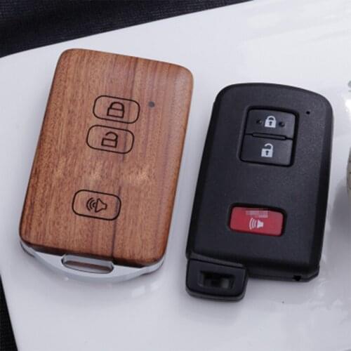 FOB case Key case wooden Smart remote control key case key accessories (case only) for Toyota LAND CRUISER 4000 5700