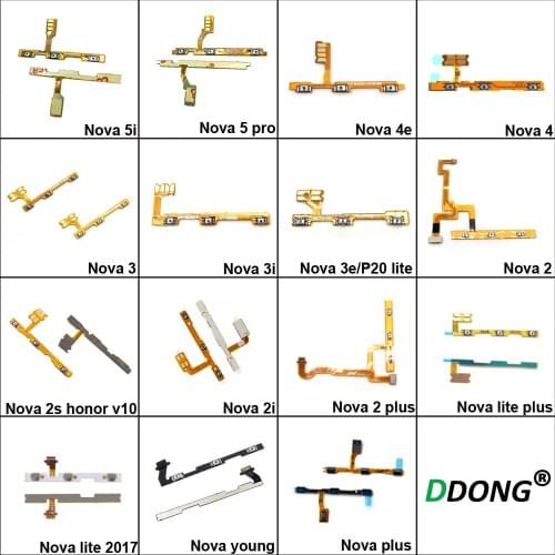 For Huawei Nova 5i/5 pro/Nove 4e 4 3 3i 3e 2 2s 2i/Nove 2 plus 2 lite/Nove lite 2017/Nove plus power on Volume Button Flex Cable