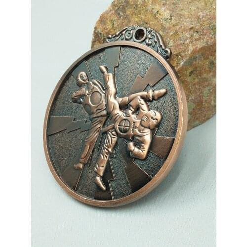 Silver bronze motion medal School Sports Martial Arts, Boxing Medal Gold Silver Bronze Motion Tae Kwon Communication
