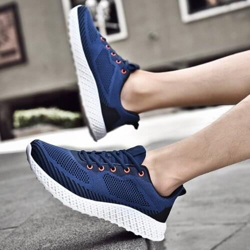 Fashion on Sneakers man sports 39 leisure Sneaker Light hombre casual sapatos sale Mens 2020 male mesh Casual knitting Male de