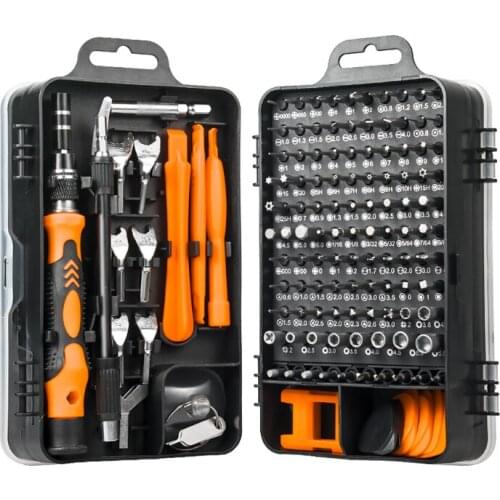 Multifunction Screwdriver Set 135 in 1 Professional Hex Torx PH2 Tips Magnetic Bits Screw Driver Mini Tool Case for Repair