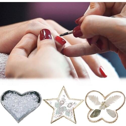 Resin Nail Art Palette Polishing Holder Nail Manicure Tool Color Painting Palette Holder Practice Nail Art Manicure Accessories