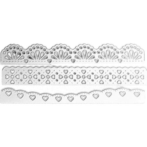 Pattern Heart Metal Cutting Dies Stencil DIY Scrapbooking Album Paper Card Template Mold Embossing Craft Decoration