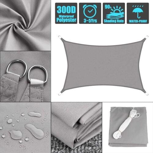 Shade Cover Sun Awning Fabric Sail Patio for Garden and House Gazebo Net Shades Canvas Plug Up Swimming Pool Waterproof Outdoor