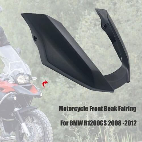 Motorcycle Front Beak Fairing Extension Wheel Extender Cover Black For BMW R1200GS R 1200 GS R 1200GS 2008 2009 2010 2011 2012