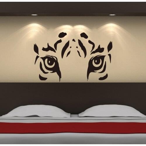 Tiger eyes vinyl wall stickers wall applique wall art wallpaper living room bedroom home car decoration house decoration DW0704