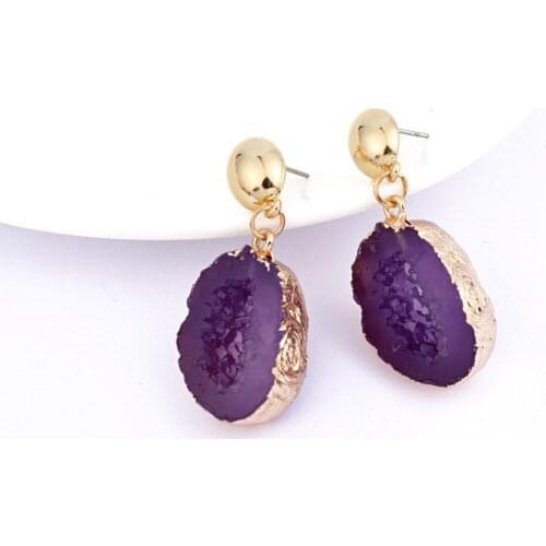Vintage Bijoux Resin Earrings Drop Earrings For Women Jewelry Statement Pendientes Mujer Moda 2019 Ohrringe Accessories Brinco