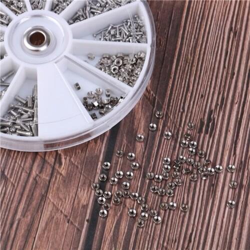 1000Pcs Stainless Steel Screws 12 Slots Nut Set Repair Tools For Glasses Sunglass Watch Spectacles Phone Tablet Assortment Kit