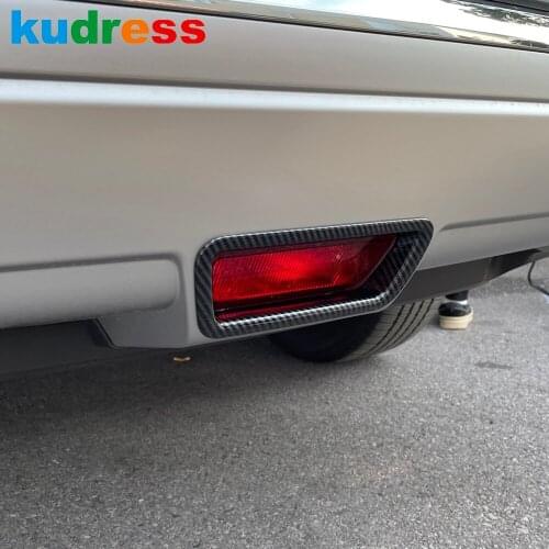For Nissan Rogue X-trail 2021 2022 Carbon Fiber Rear Tail Brake Light Lamp Cover trim Decoration Frame Car Styling Accessories