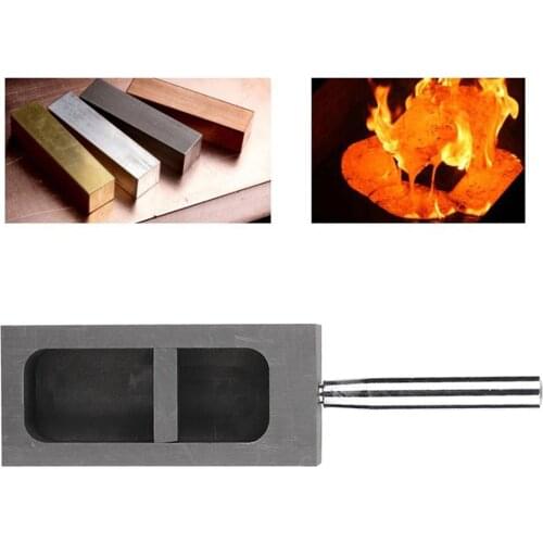 1 Kg Graphite Ingot Mold Mould Crucible for Melting Gold Silver Casting Refining DIY Jewelry Making
