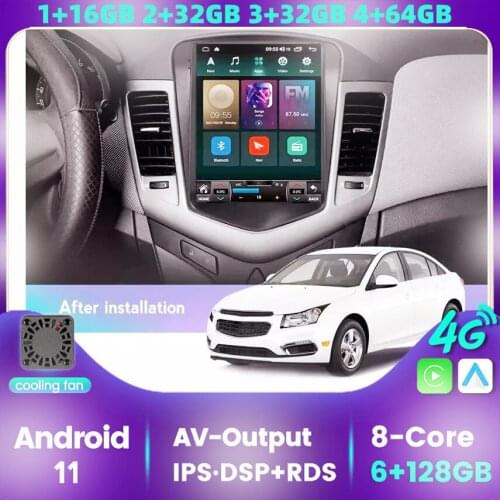 For Chevrolet Cruze 2008 2009 2010 2011 2012 2013 2014 Android DSP IPS Car Radio Multimedia Player GPS Navigation No DVD Carplay