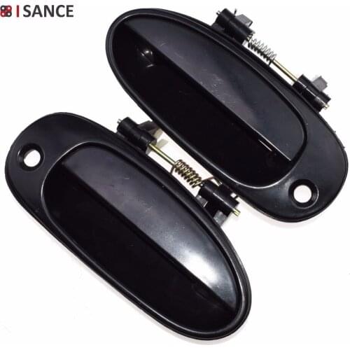 ISANCE Black Outside Exterior Door Handle Left Driver and Right Passenger For Kia Sephia Spectra 1998 1999 2000 2001