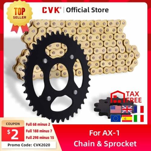 CVK A Set Motorcycle DID O Ring Chain Add Front And Rear Gear Sprocket Chain Disc Wheel Kit For Honda AX-1 250 sprocket
