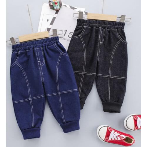 Kids Solid Trousers Pant Fashion Girls Jeans Children Boys Long Pants Kids Fashion Denim Pants Baby Infant Clothing 0-5 YEARS