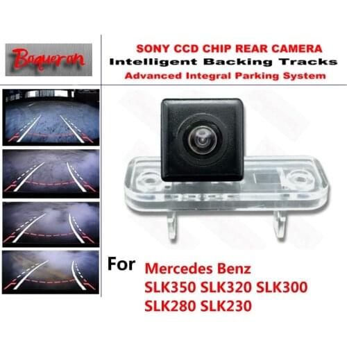 For Mercedes Benz SLK 350 320 300 280 230 CCD Car Backup Parking Camera Intelligent Tracks Dynamic Guidance Car Rear View Camera