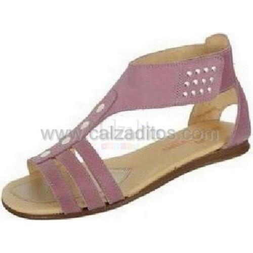 Purple leather sandals for Girl/Girl by Andanines