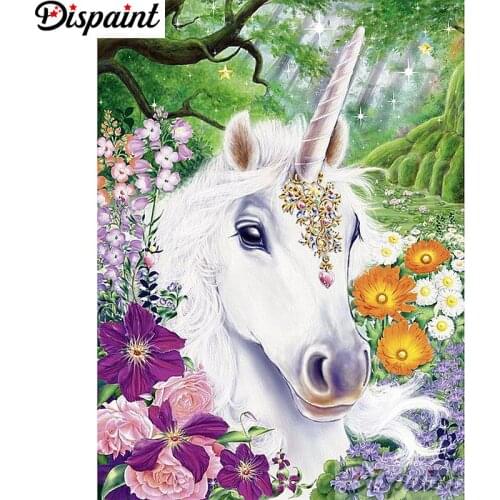 Dispaint Full Square/Round Drill 5D DIY Diamond Painting "Cartoon unicorn" Embroidery Cross Stitch 3D Home Decor A12855
