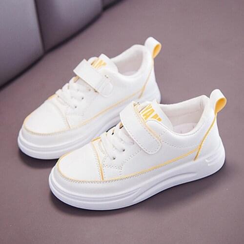 Spring Autumn Kids Shoes 2019 Fashion Mesh Casual Children Sneakers For Boy Girl White School Shoes Winter Velvet Running Shoes