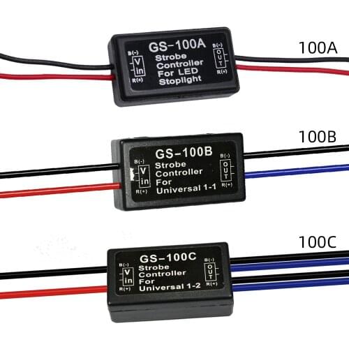 YUNPICAR Flash Strobe Controller Flasher Module for LED Brake Light Tail Stop Light for Car Truck, Motorcyle 12-16V