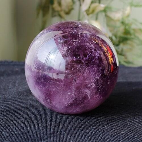 Natural quartz crystal violet crystal ball furnishing articles to heal A1