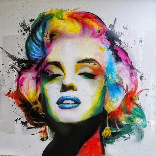 Full Square 5D Diy Diamond Painting Cross Stitch "Marilyn Monroe" 3D Diamond Embroidery Rhinestone Mosaic Decor Paintings Gift