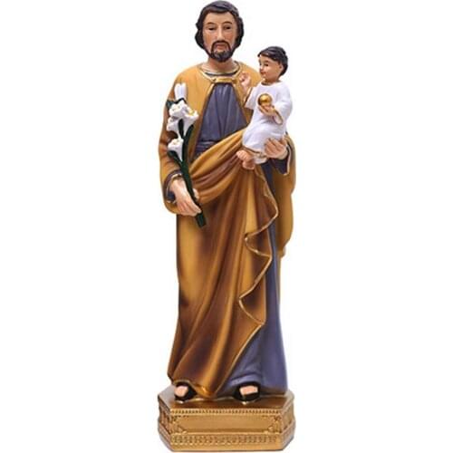 Handcrafted Holy Jesus Catholic Decoration Statues Religious Resin Figurine For Home Nativity Scene Set Christmas Gift