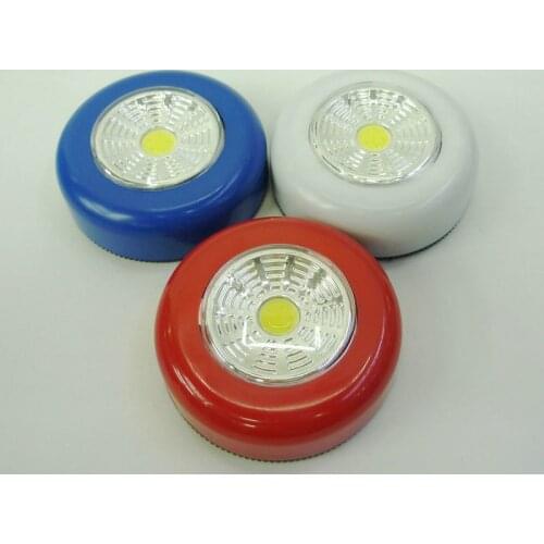 Mycyk COB touch lamp multifunctional LED cabinet Stick On study paste pat lamp creative dry battery cabinet lamp Home Kitchen