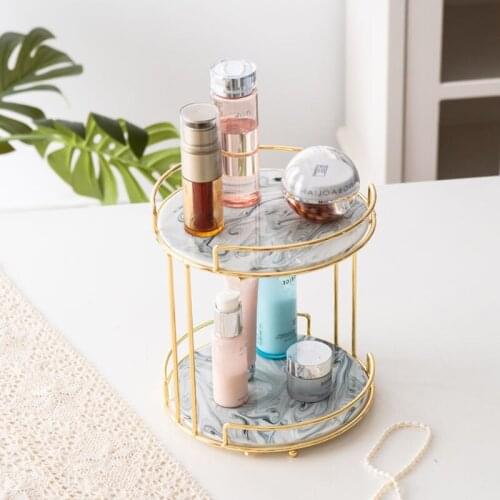 Net Red Simple Storage Shelf Cosmetic Storage Box Perfume Skin Care Dressing Table Storage Rack Kitchen Organizer