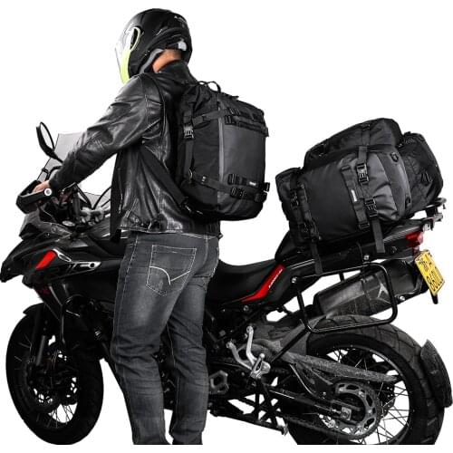 Motorcycle Motocross Rear Seat Bag 10L 20L 30L Waterproof Luggage Pack Multi-Function 4 IN 1 Bumper Modification Bale