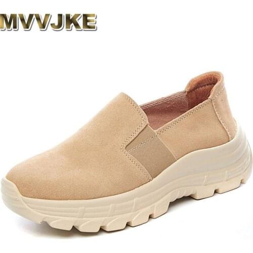 MVVJKE The new korean autumn 2020version of multi-purpose casual large casual womens shoes with a lazy espadrille