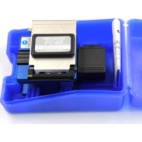 High Precision FC-6S Fiber Optic Cleaver FTTH with Fiber Scrap Collector Fiber Cutting cleaver Free Shipping