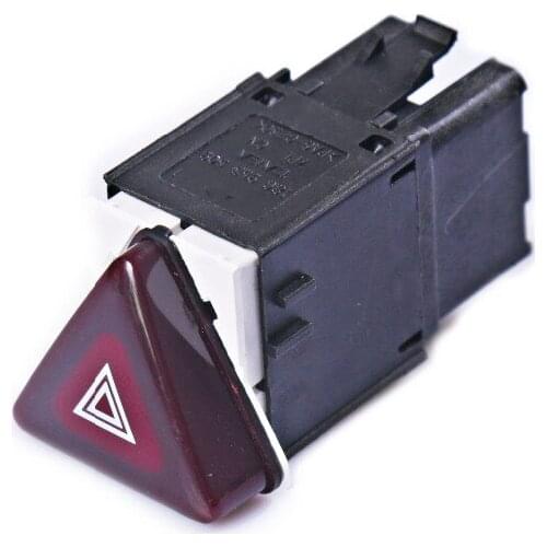 YCwin Dark Red Hazard Warning Flash Switch Button For VW Jetta Golf MK5 GTI Rabbit 18G 953 509 / 1K0 953 509 A