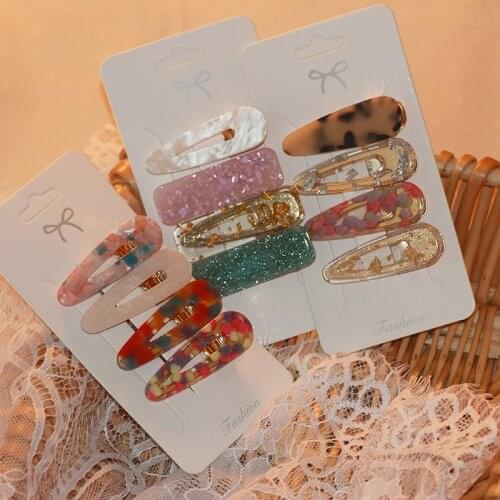 Factory Direct Supplies hair clips sweet lovely multiple colors hairpin acetic acid headwear hair ornament