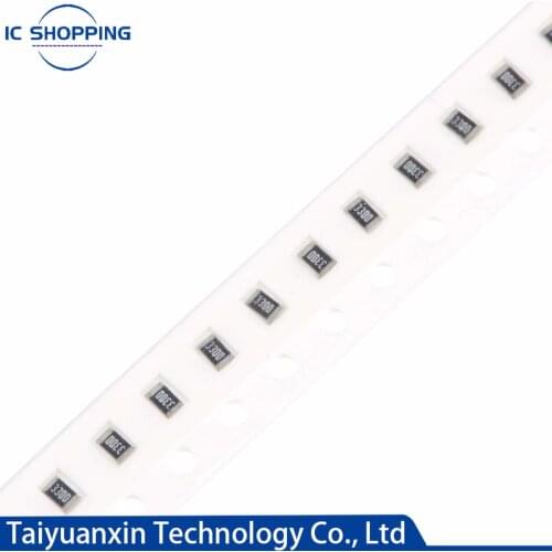 100pcs 0805 1% 1/8W SMD Chip Resistor 0R ~ 10M 0 1R 10R 100R 220R 330R 470R 1K 2.2k 4.7K 10K 47K 100K 1M 10M 10 100 330 470 Ohm