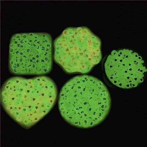 100pcs 7mm Luminous Beads Mix Acrylic Spaced Beads For Jewelry Making DIY Bracelet Necklac Accessories