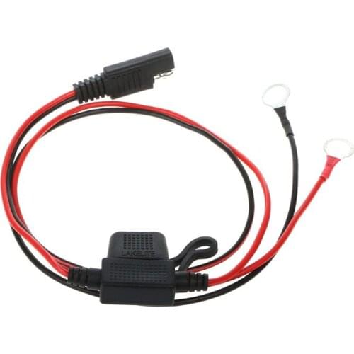 12V Motorcycle Battery Charger Terminal Ring Connector Cable Output Connecting Hot Sale 0.5m
