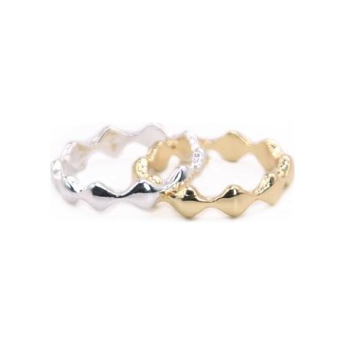 30PCS Trendy Large Wavy Ring Simple Style Environmental Protection Material Suitable for Men And Women