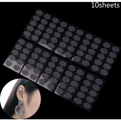 6/10 Sheets Invisible Ear Lift For Ear Lobe Support Tape For Stretched,Torn Ear Lobes & Relieve Strain From Heavy Earrings