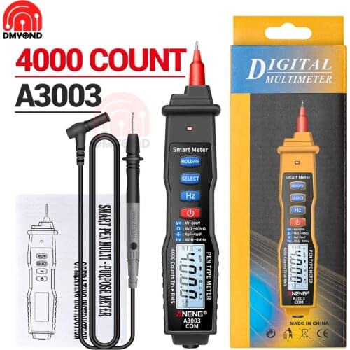 A3003 Digital Multimeter Pen 4000 Counts Non Contact ACV/DCV Electric Handheld Tester Hand-held Digital Multimeter