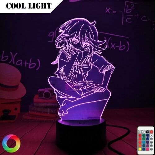 Acrylic Led Night Light Lamp Anime Kill La Kill Ryuko Matoi for Bedroom Decorative Nightlight Birthday Gift 3d Table Light Manga