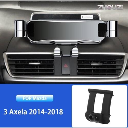 Car Mobile Phone Holder For Mazda 3 Axela 2014 2015 2016 2017 2018 GPS Gravity Mounts Stand Navigation Bracket Car Accessories