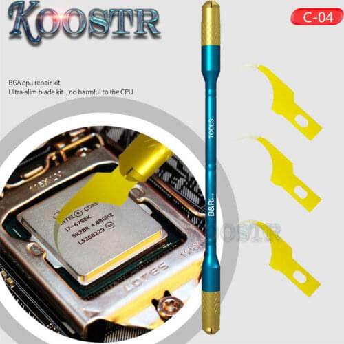 B&R C-04 3 IN1 Professional rubber removing knife Remove chips IC and remove black glue Glue scraping Hook blade