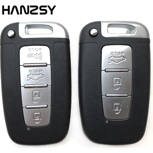 3 4 Buttons Smart key Case Fob For Kia Sportage Forte K2 K5 For Hyundai IX35 Sonata 8 Replacement Car Remote key shell Cover