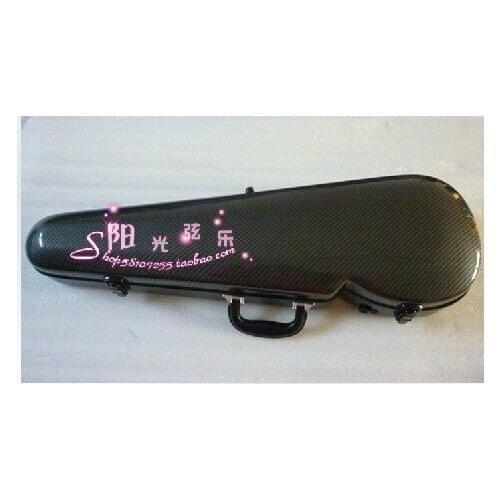 Black new 4/4 violin carbon fiber case large advanced